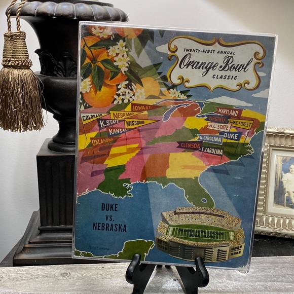 Other - RARE 1955 Nebraska Vs. Duke Orange Bowl Football Program!